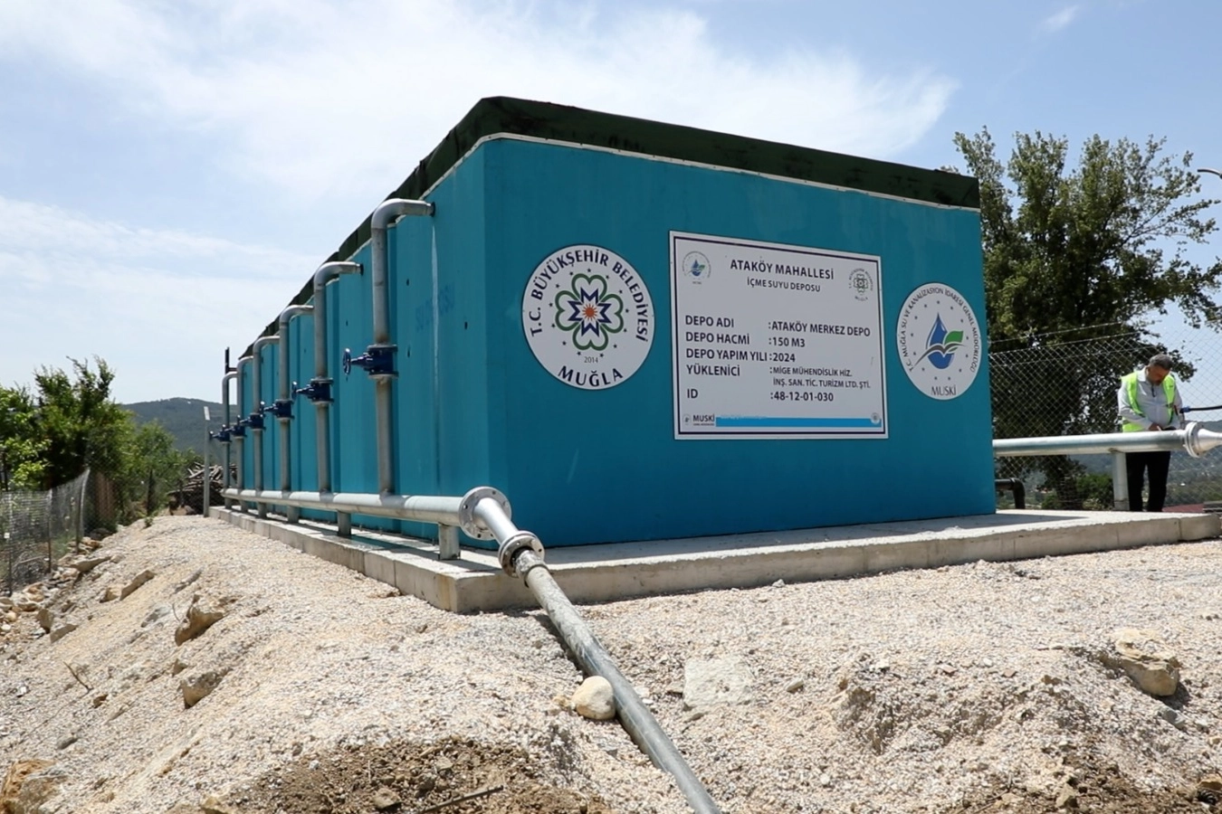 Muğla Ula'da içme suyu depoları yenilendi