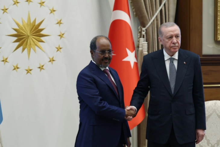 Cumhurbaşkanı Erdoğan Somalili mevkidaşı ile Külliye'de buluştu
