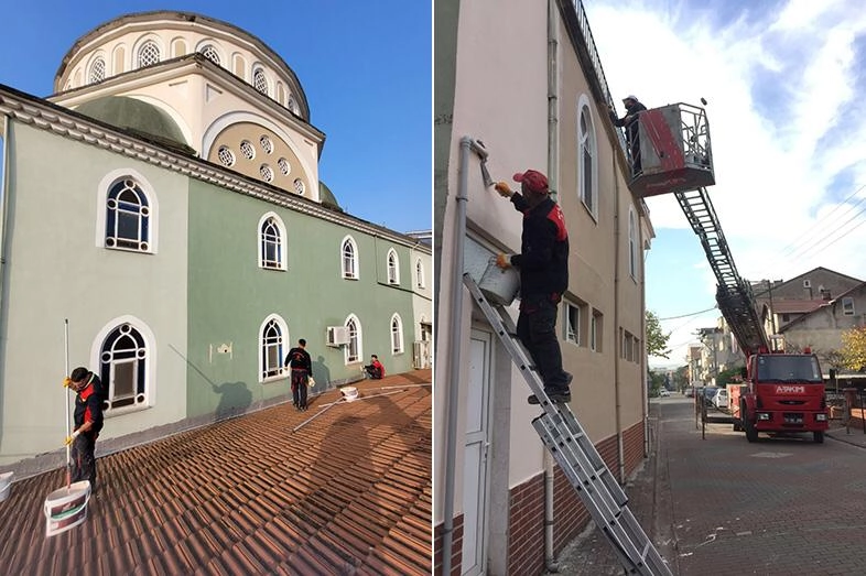 Kocaeli Büyükşehir’den 897 camide boya desteği